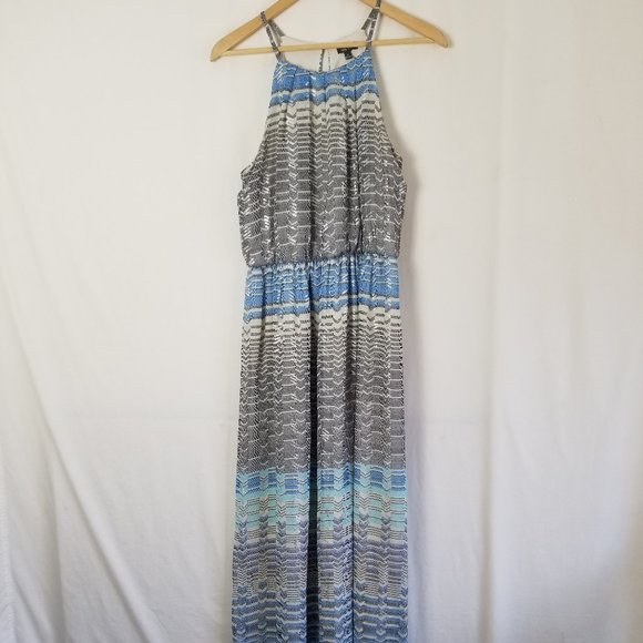 Lily Rose maxi striped sleeveless dress size M (217) - Picture 2 of 9
